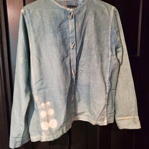 Liz Claiborne x Sharon Mansfield Artisanal Button-Up Shacket– Size 12